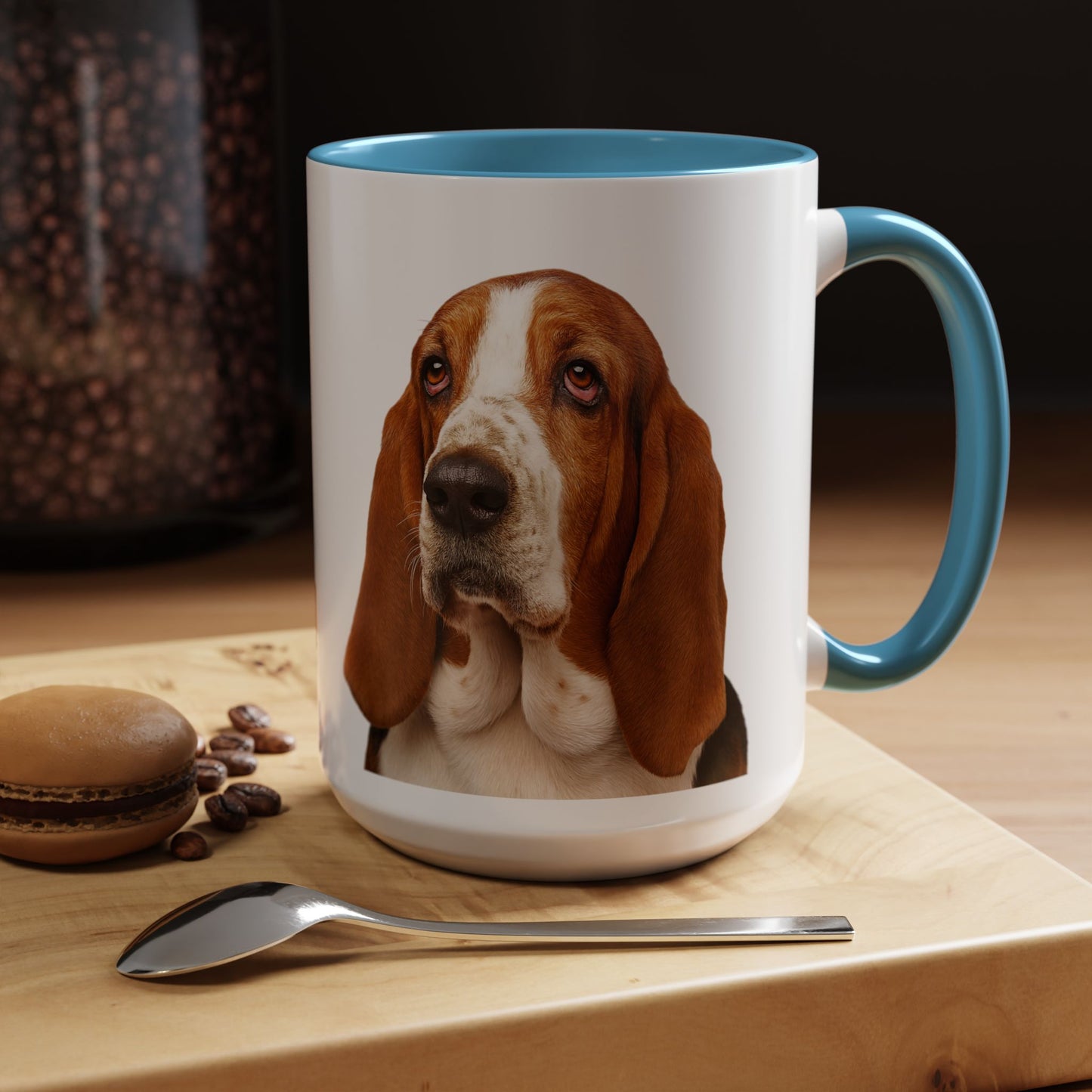 Basset Head 2-Tone Coffee Mug