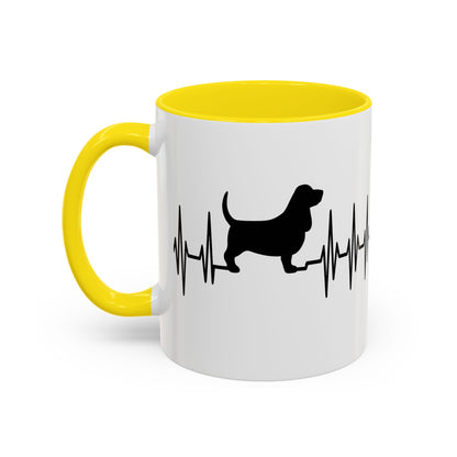 My Heart Beats For Bassets 2-Tone Coffee Mug