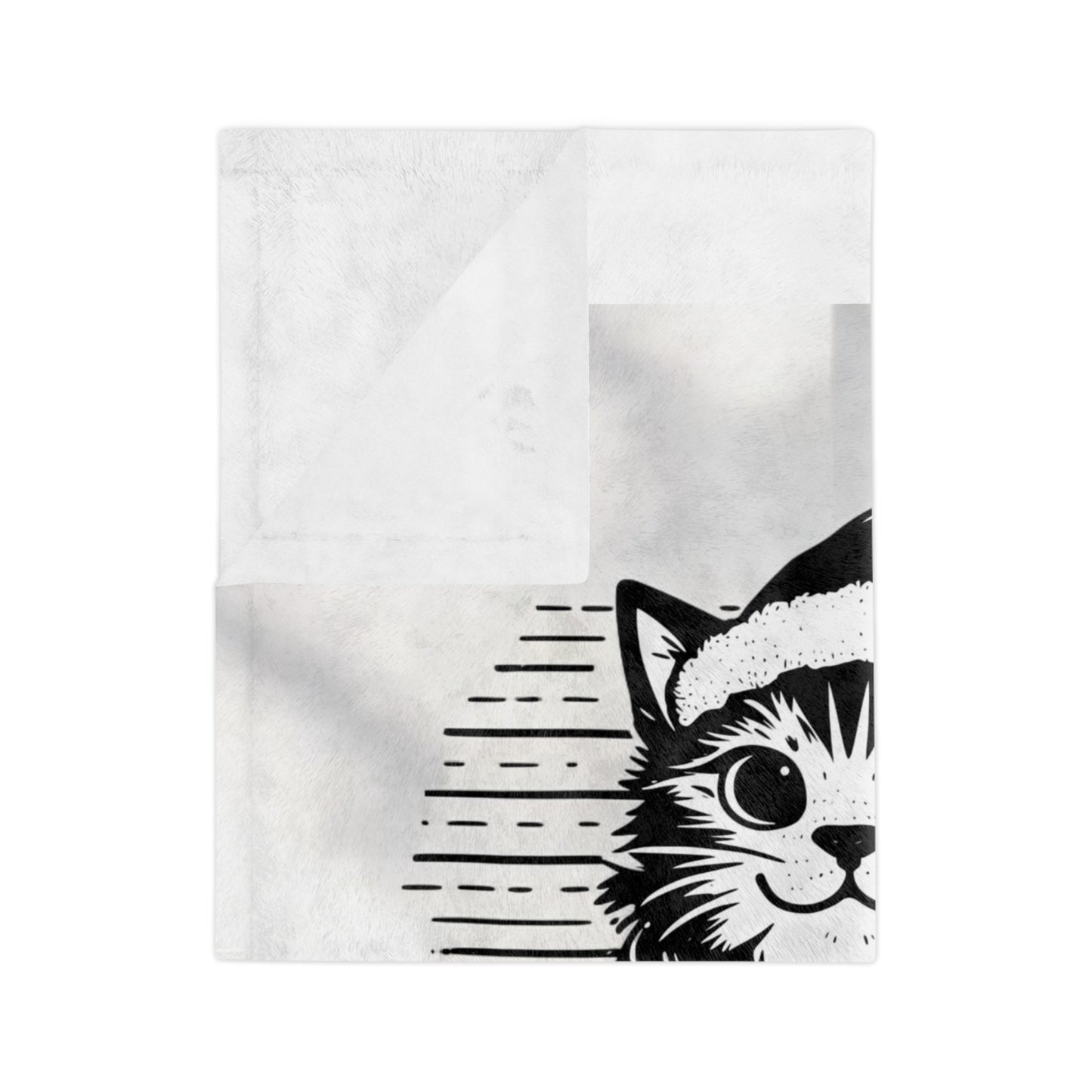 Naughty Cat Velveteen Microfiber Blanket