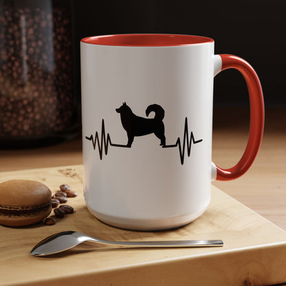 My Heart Beats For Malamutes 2-Tone Coffee Mug