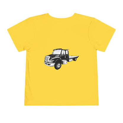 Flatbed Tow Truck Toddler Unisex Short Sleeve Crewneck Tee