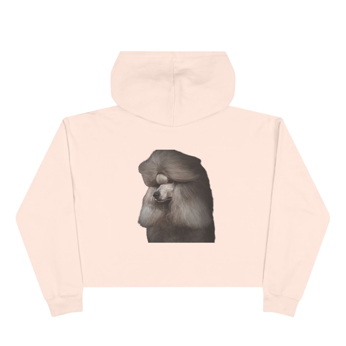 Poodle Head Women's Crop Hoodie