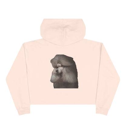 Poodle Head Women's Crop Hoodie
