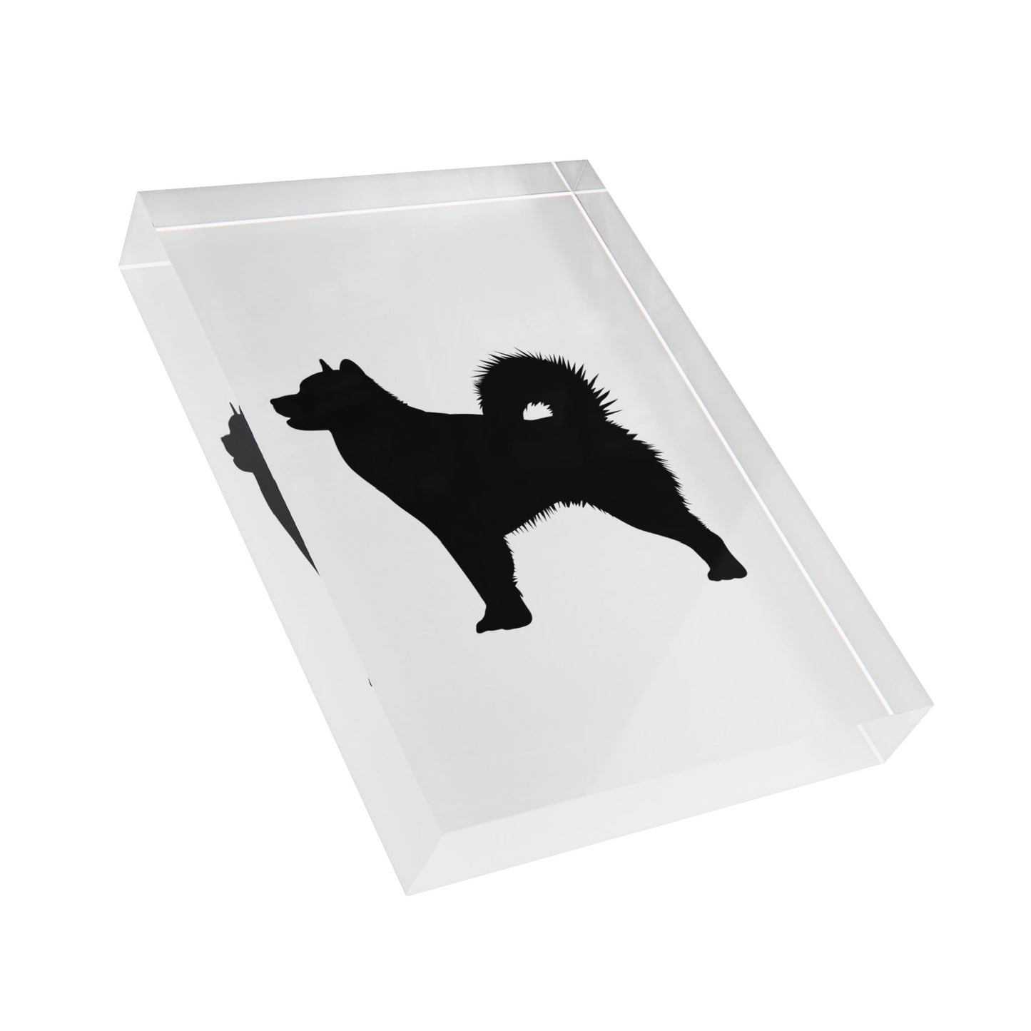 Malamute Silhouette Acrylic Photo Block