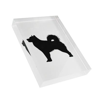 Malamute Silhouette Acrylic Photo Block