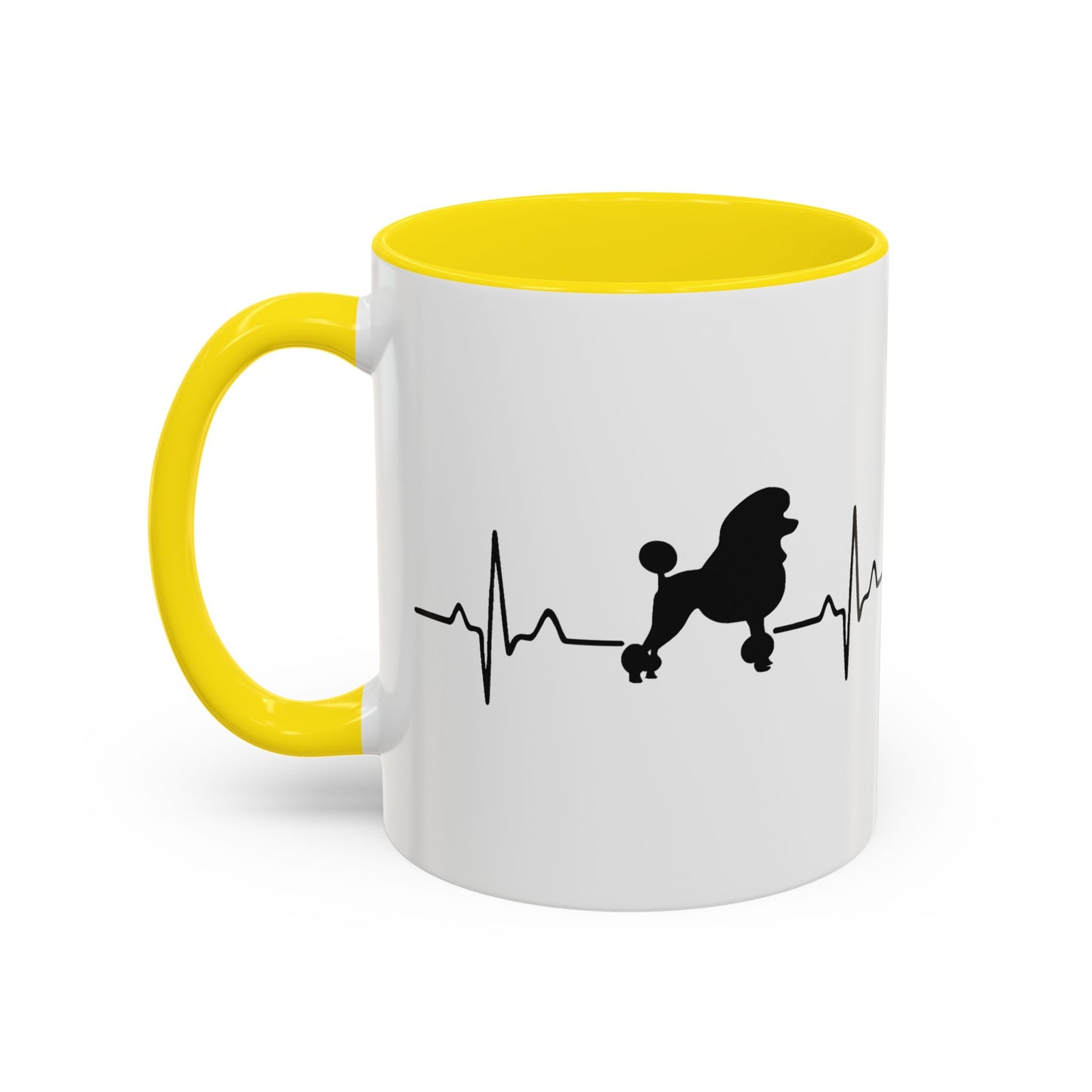 My Heart Beats For Poodles 2-Tone Coffee Mug