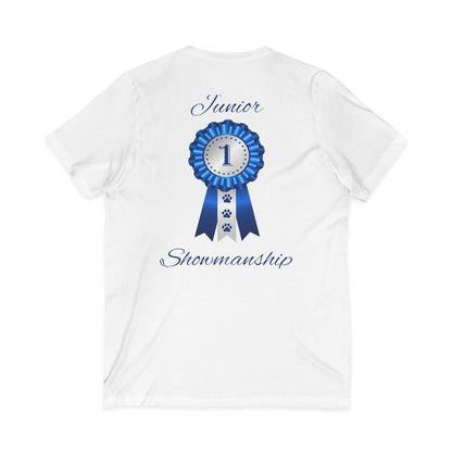 Junior Showmanship Unisex Short Sleeve V-Neck Tee