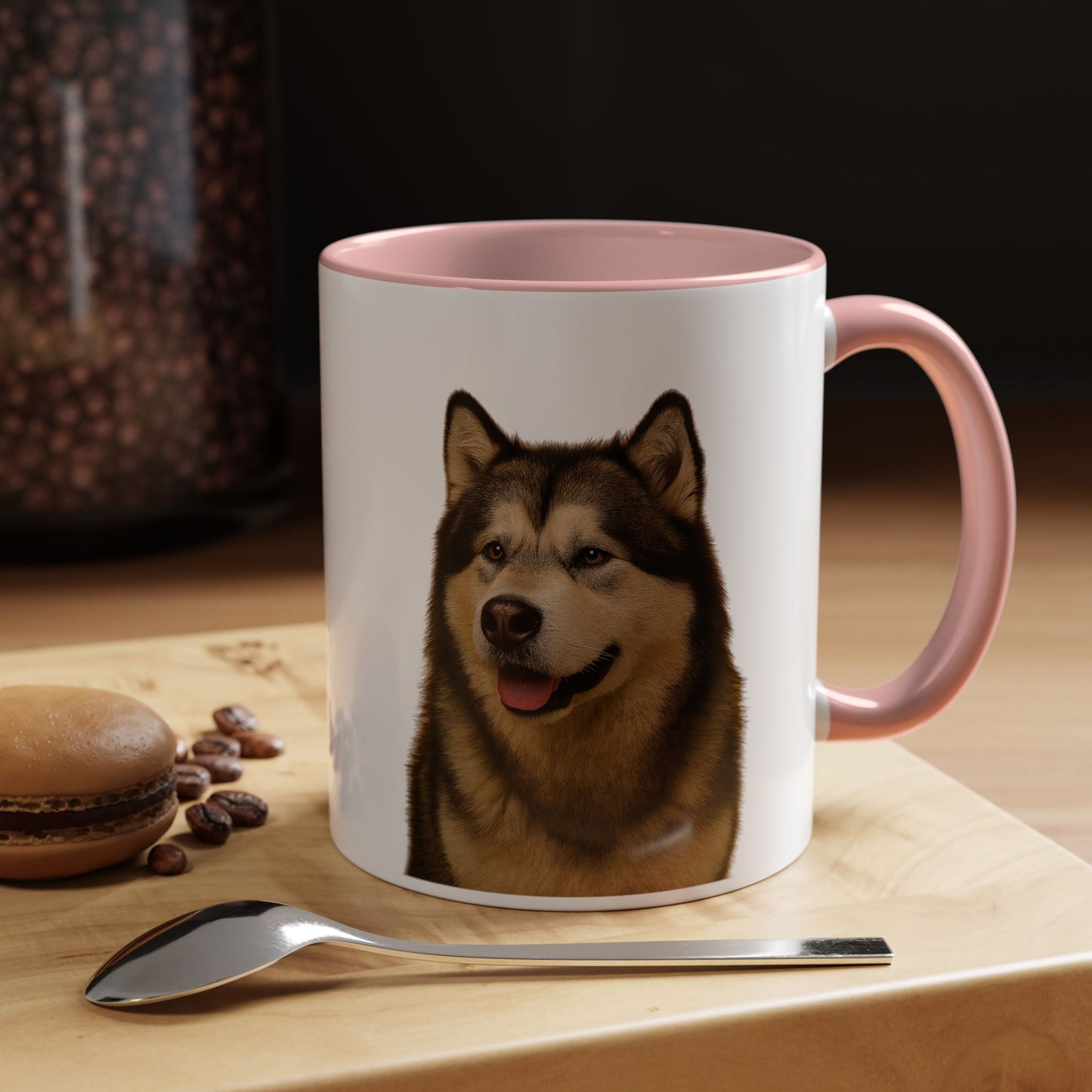 Malamute Head 2-Tone Coffee Mug