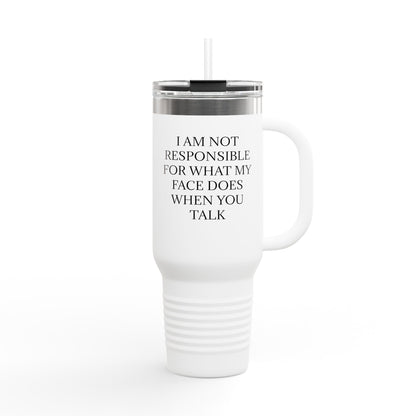When You Talk Insulated Travel Mug