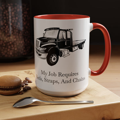 Beds, Straps, And Chains 2-Tone Coffee Mug
