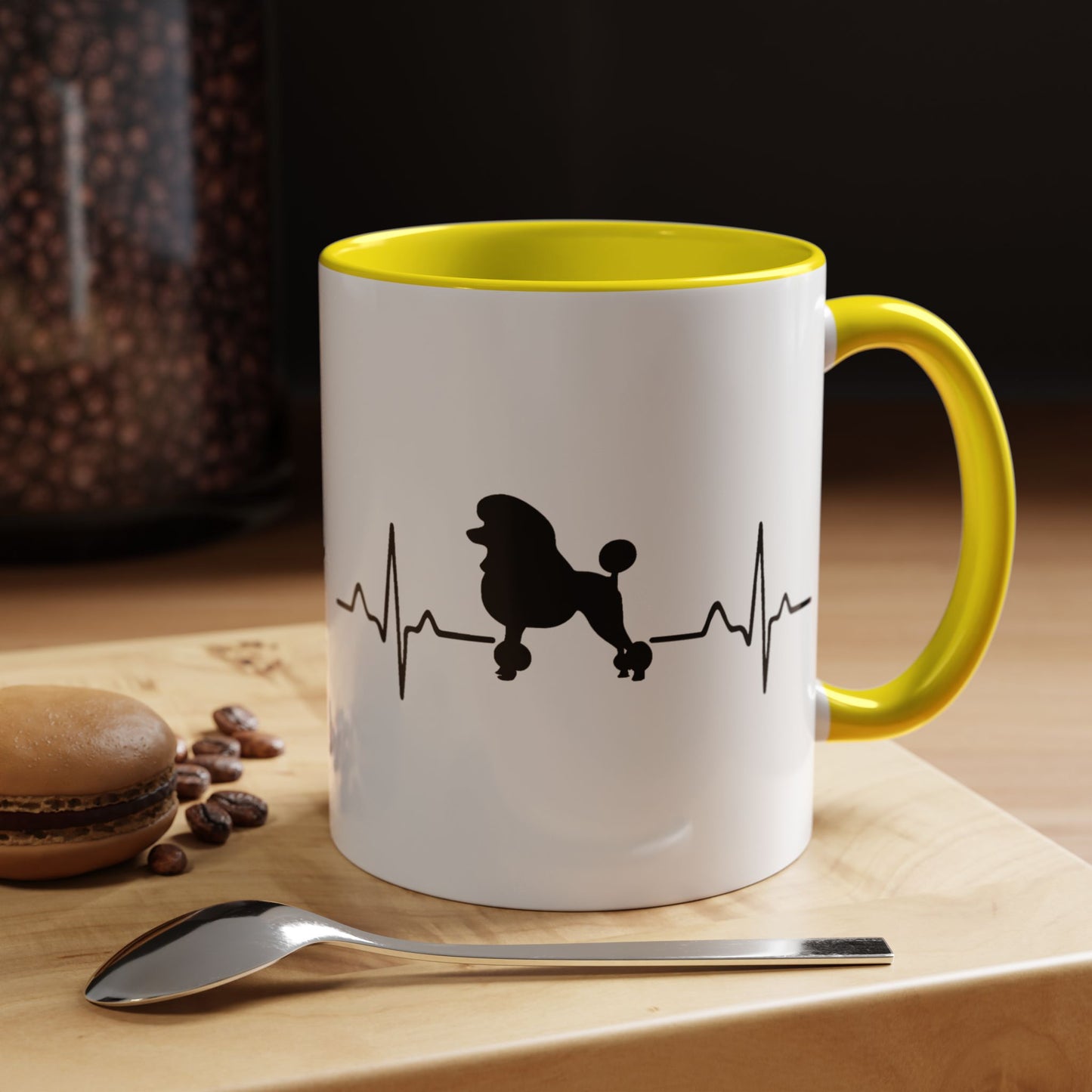 My Heart Beats For Poodles 2-Tone Coffee Mug