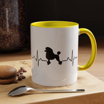 My Heart Beats For Poodles 2-Tone Coffee Mug