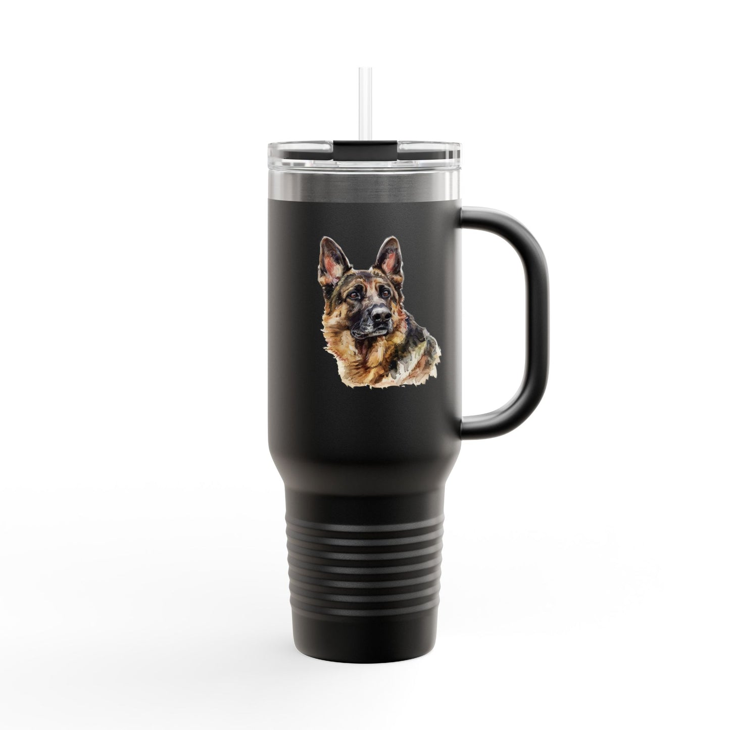 German Shepherd Head Insulated Travel Mug
