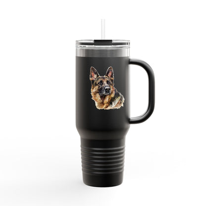 German Shepherd Head Insulated Travel Mug