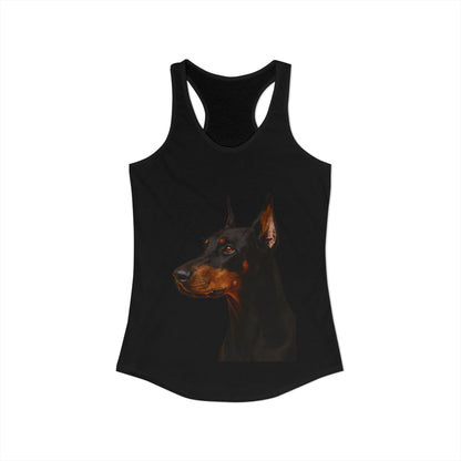 Doberman Head Women's Racerback Tank