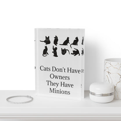 Cat Minions Acrylic Photo Block
