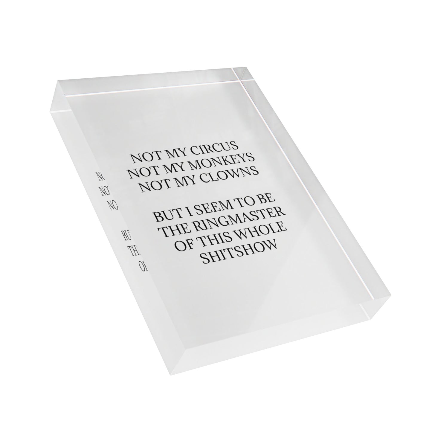 Ringmaster Acrylic Photo Block