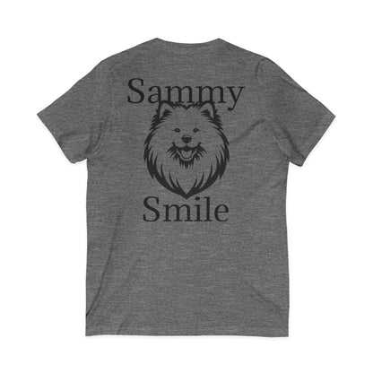 Sammy Smile Unisex Short Sleeve V-Neck Tee