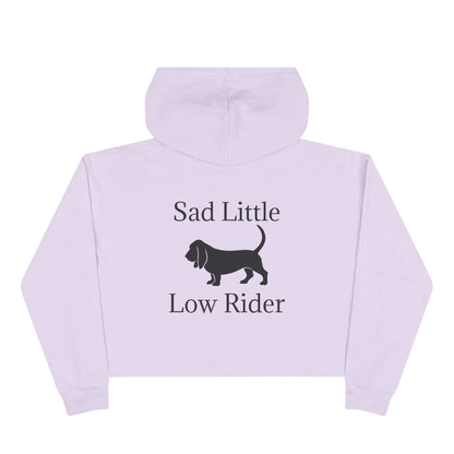 Sad Little Low Rider Women's Crop Hoodie