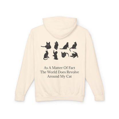 Matter Of Fact Cat Unisex Lightweight Hoodie