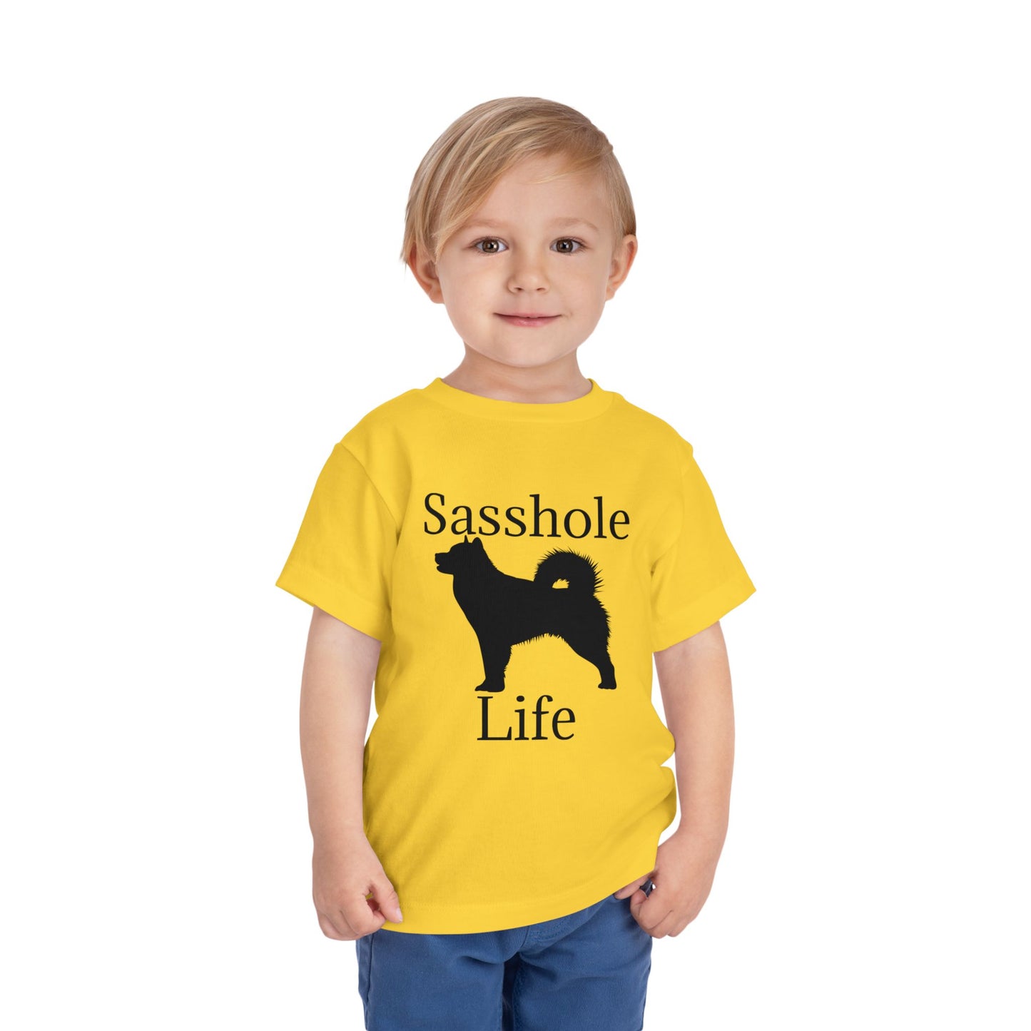 Sasshole Life Toddler Unisex Short Sleeve Crewneck Tee