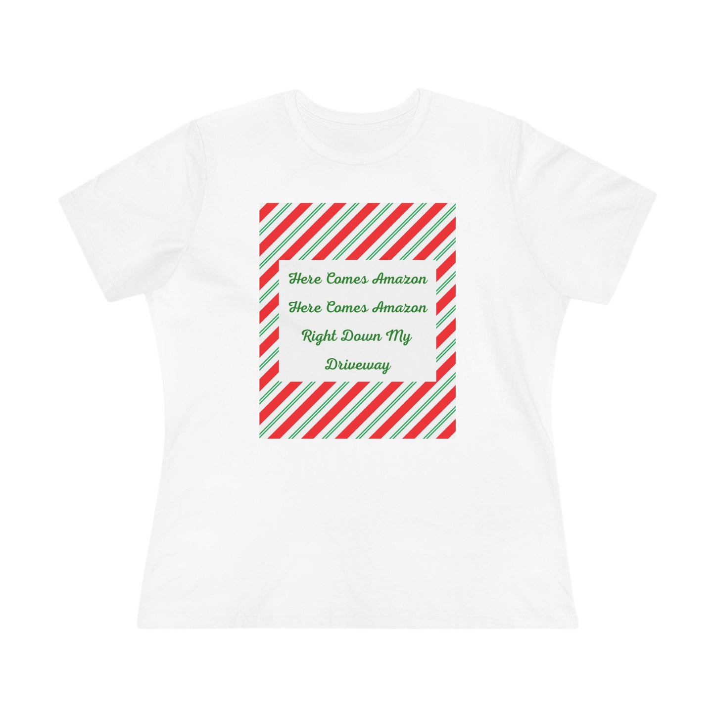 Here Comes Amazon Women's Short Sleeve Crewneck Tee