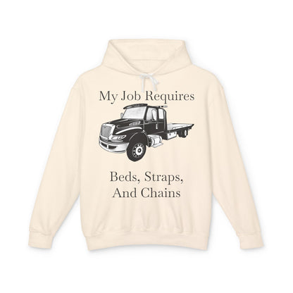 Beds, Straps, And Chains Unisex Lightweight Hoodie