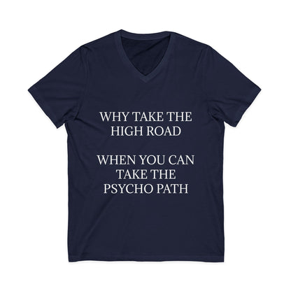 Psycho Path Unisex Short Sleeve V-Neck Tee
