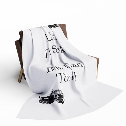 I Can't Fix Stupid Heavy Tow Truck Arctic Fleece Blanket