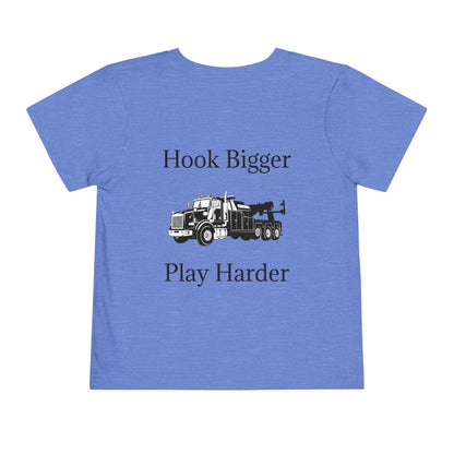 Hook Bigger Toddler Unisex Short Sleeve Crewneck Tee