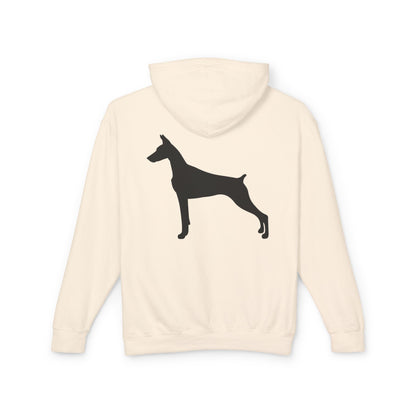 Doberman Silhouette Unisex Lightweight Hoodie