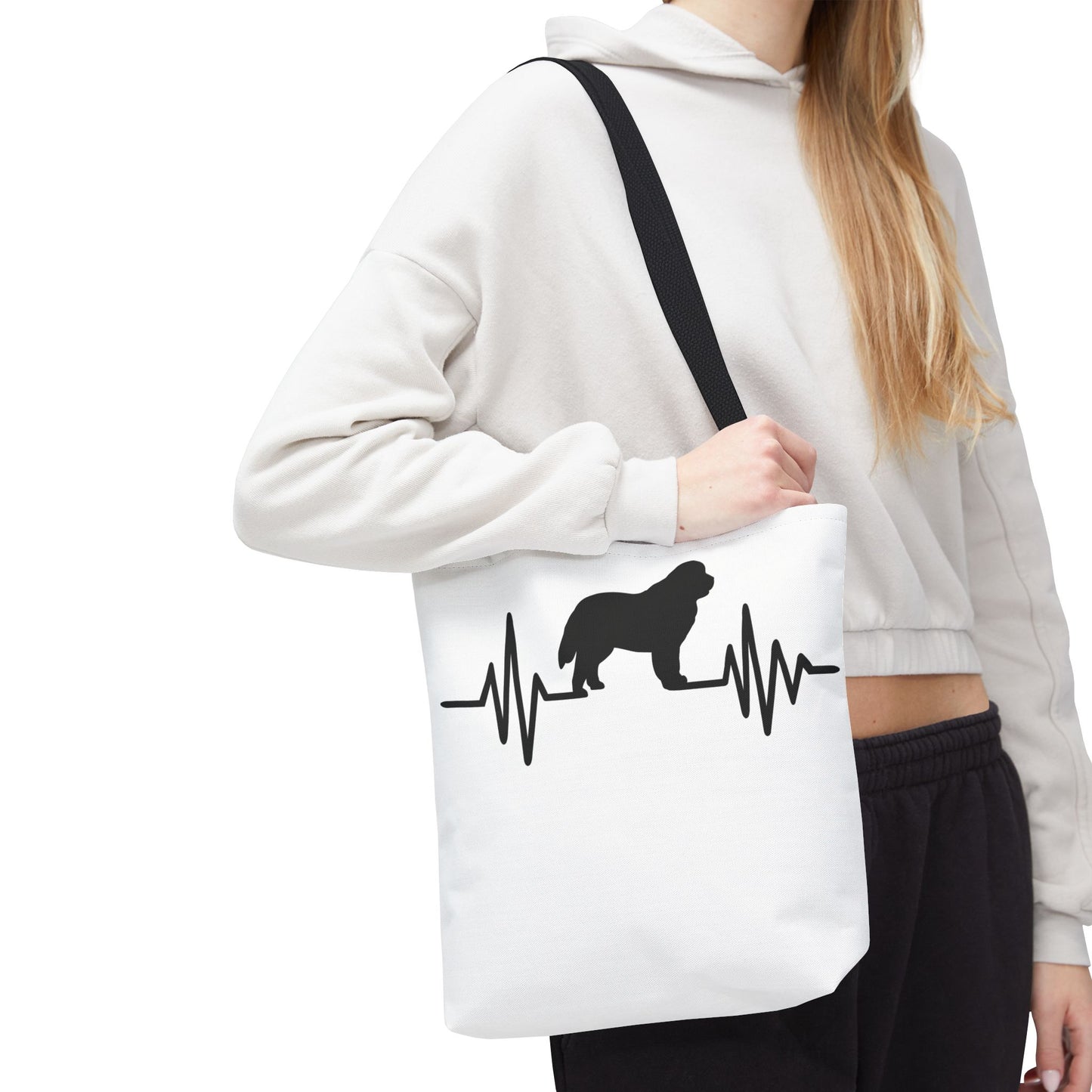 My Heart Beats For Newfies Tote Bag