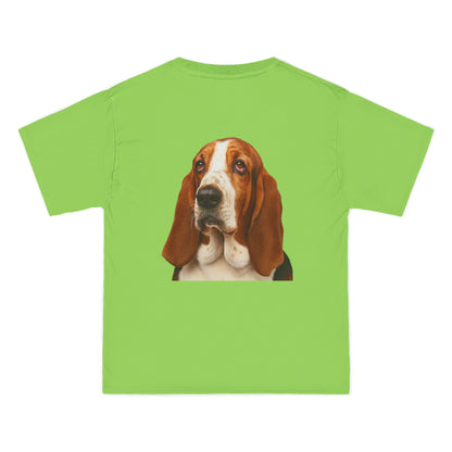 Basset Head Men's Short-Sleeve Crewneck Tee
