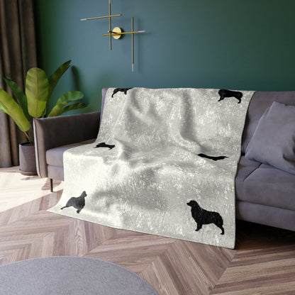 Aussie Silhouette Crushed Velvet Blanket