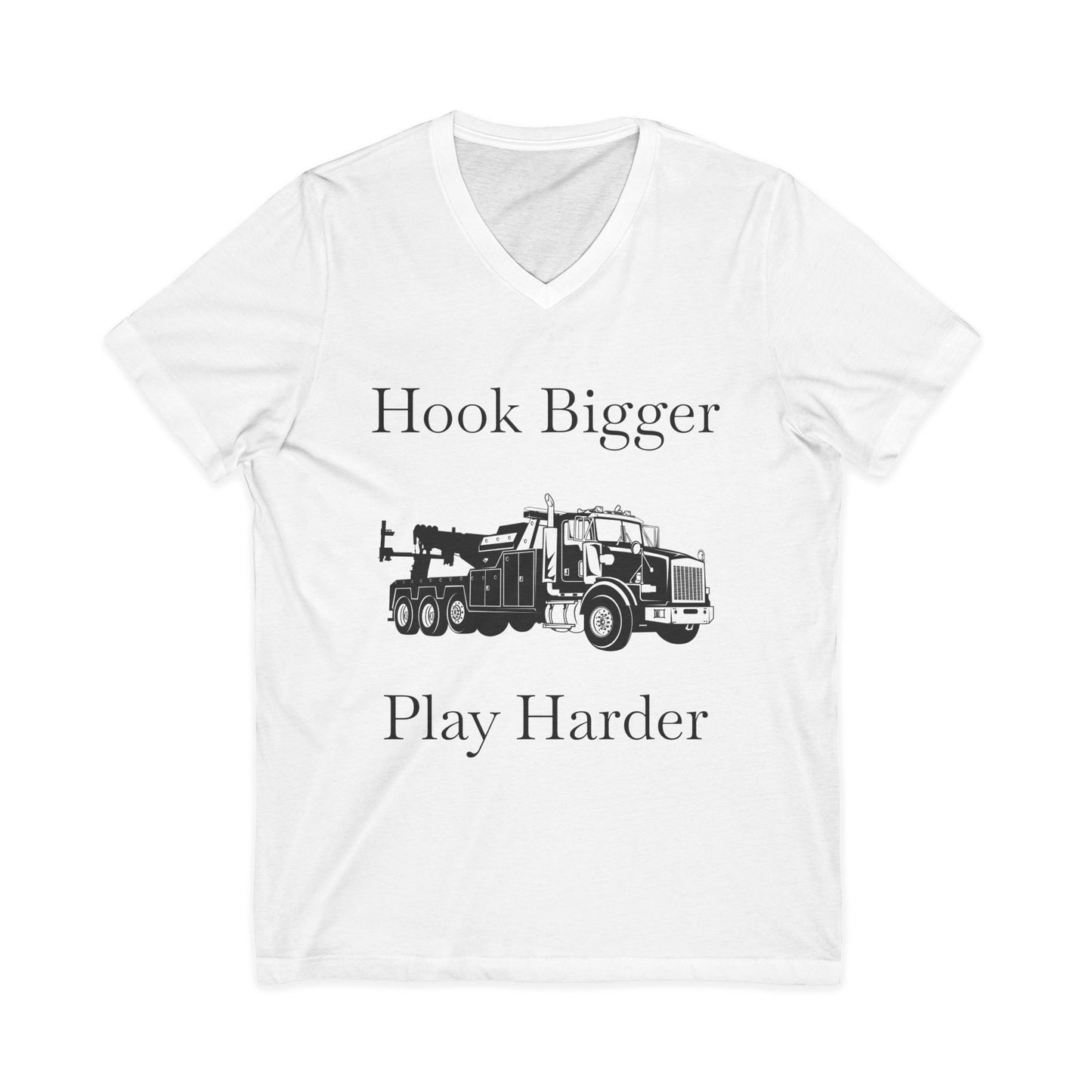 Hook Bigger Unisex Short Sleeve V-Neck Tee