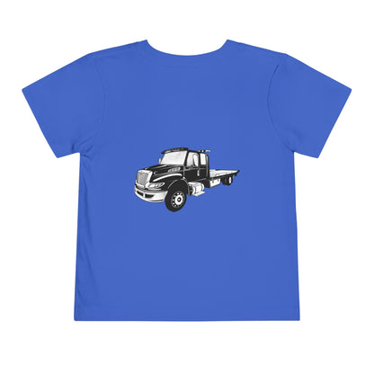 Flatbed Tow Truck Toddler Unisex Short Sleeve Crewneck Tee
