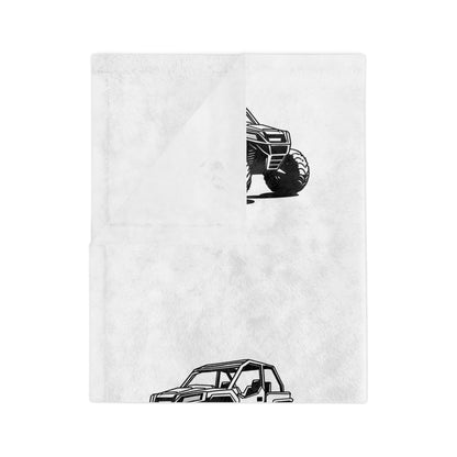 Off The Beaten Path Side By Side Velveteen Microfiber Blanket