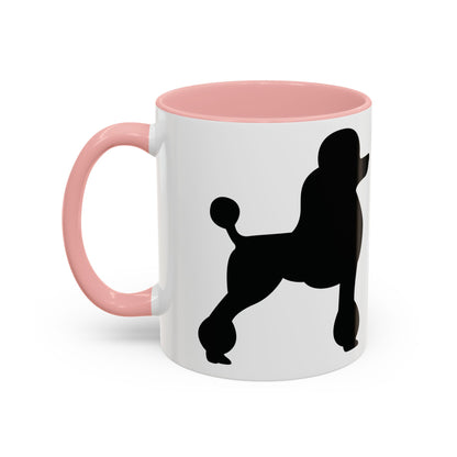 Poodle Silhouette 2-Tone Coffee Mug