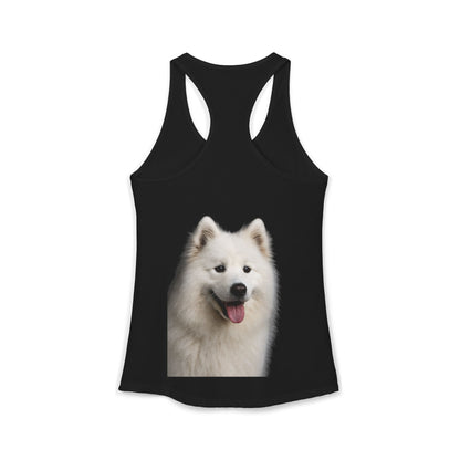 Samoyed Head Women's Racerback Tank