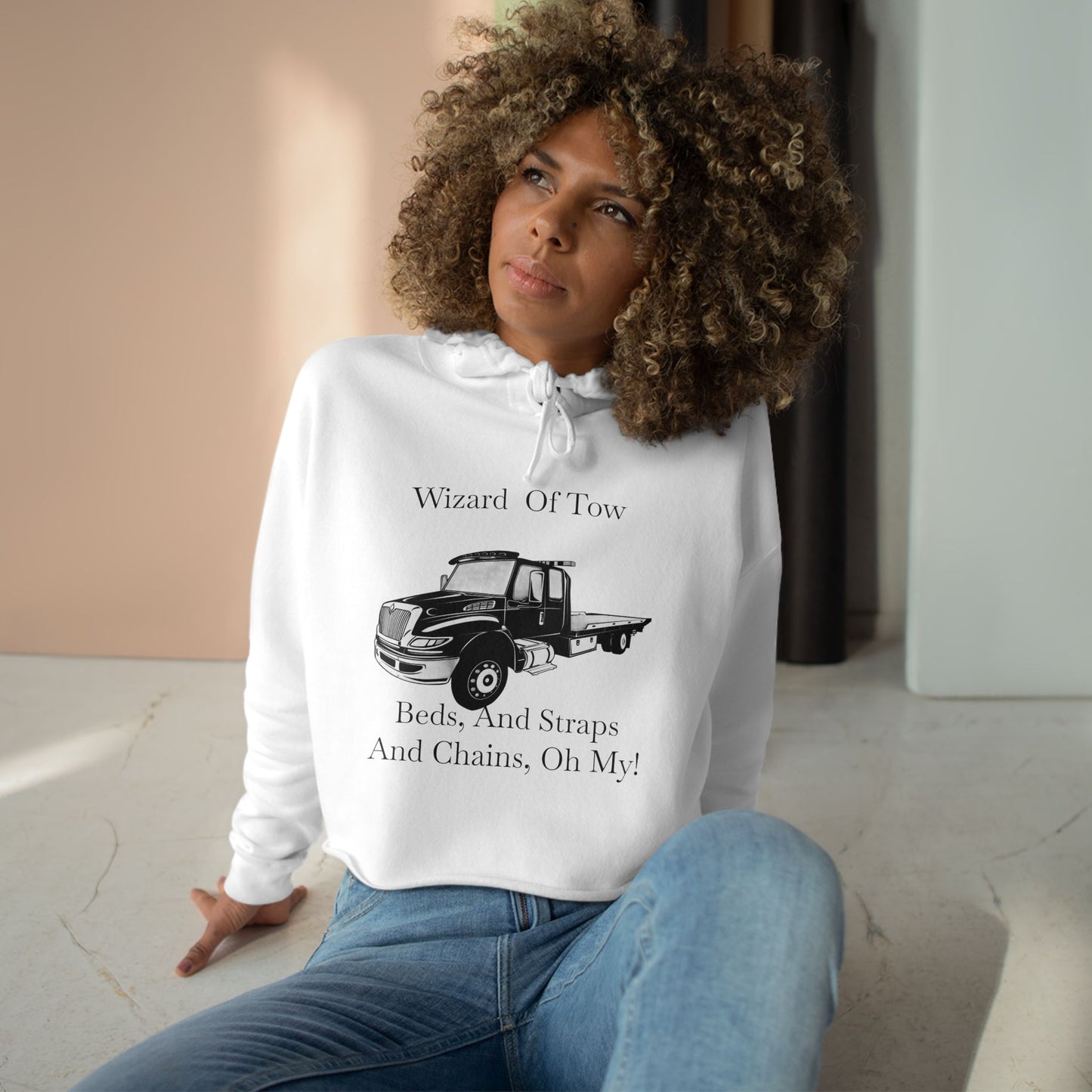 Wizard Of Tow Women's Crop Hoodie