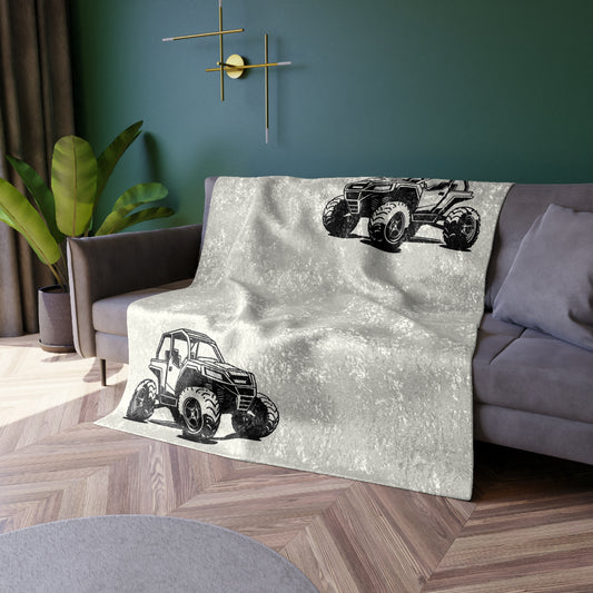 Off The Beaten Path Side By Side Crushed Velvet Blanket