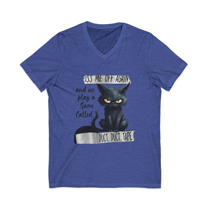 Duct, Duct, Tape Unisex Short Sleeve V-Neck Tee