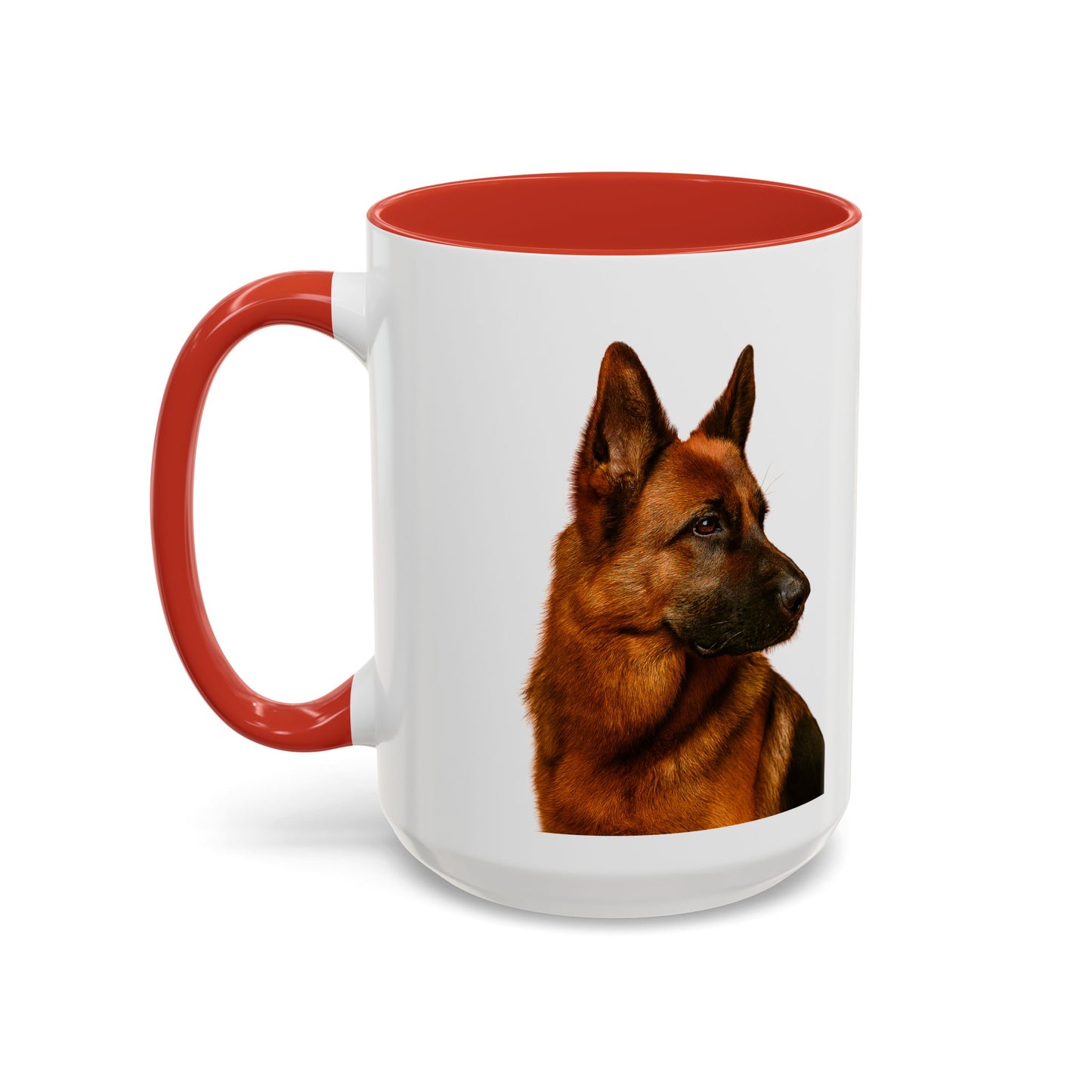 German Shepherd Head 2-Tone Coffee Mug