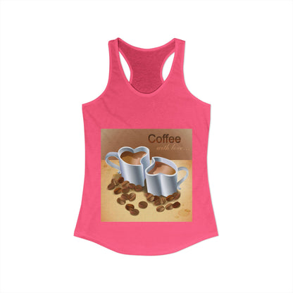 Coffee With Love Women's Racerback Tank