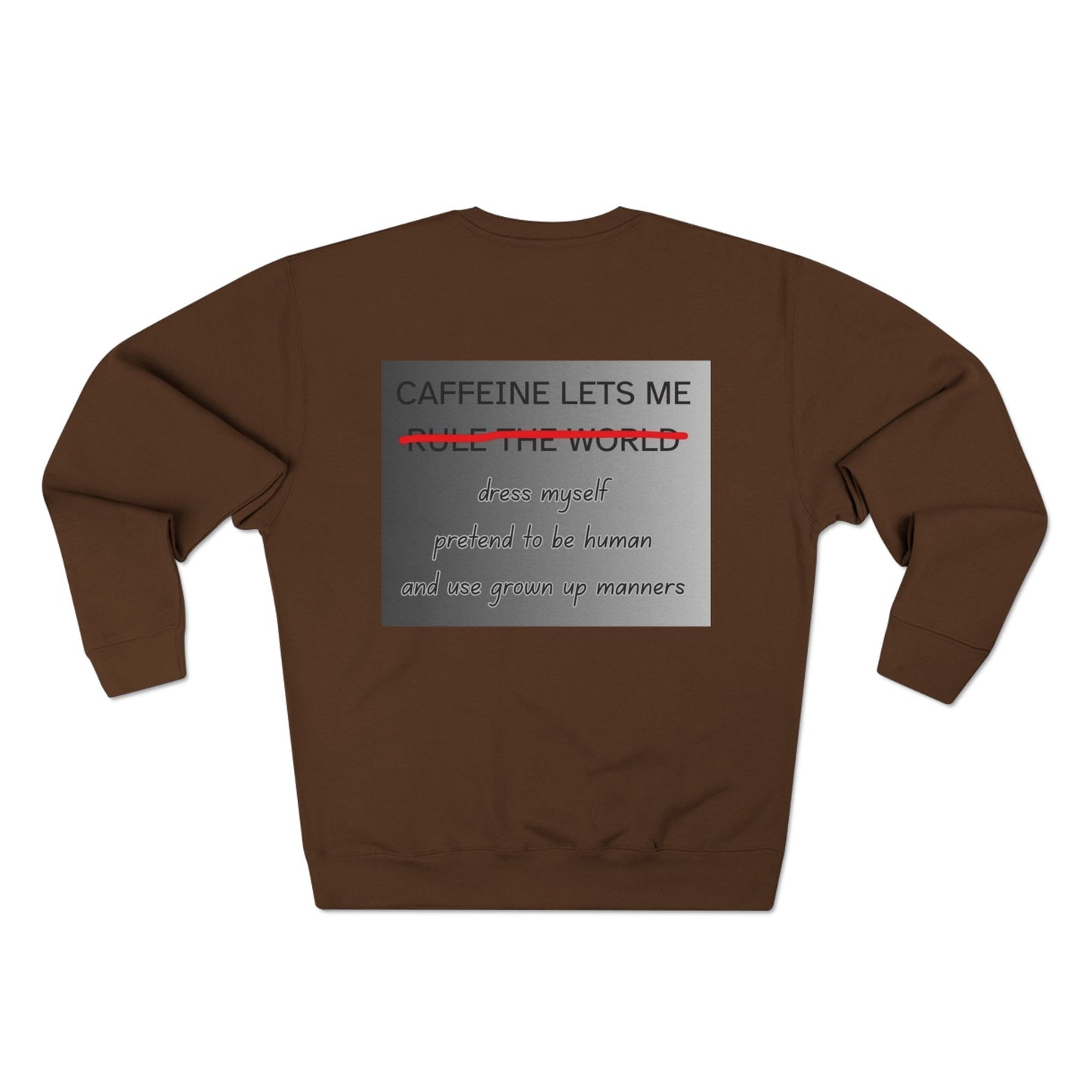 Caffeine Lets Me Unisex Crewneck Sweatshirt