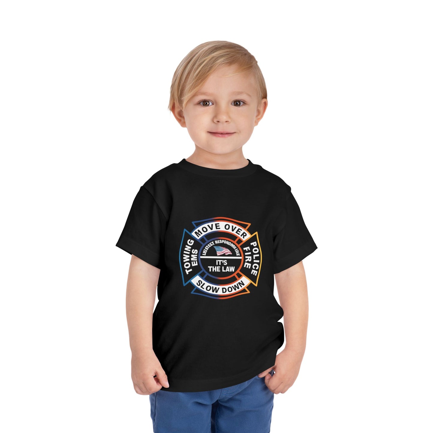 Let First Responders Live Toddler Unisex Short Sleeve Crewneck Tee