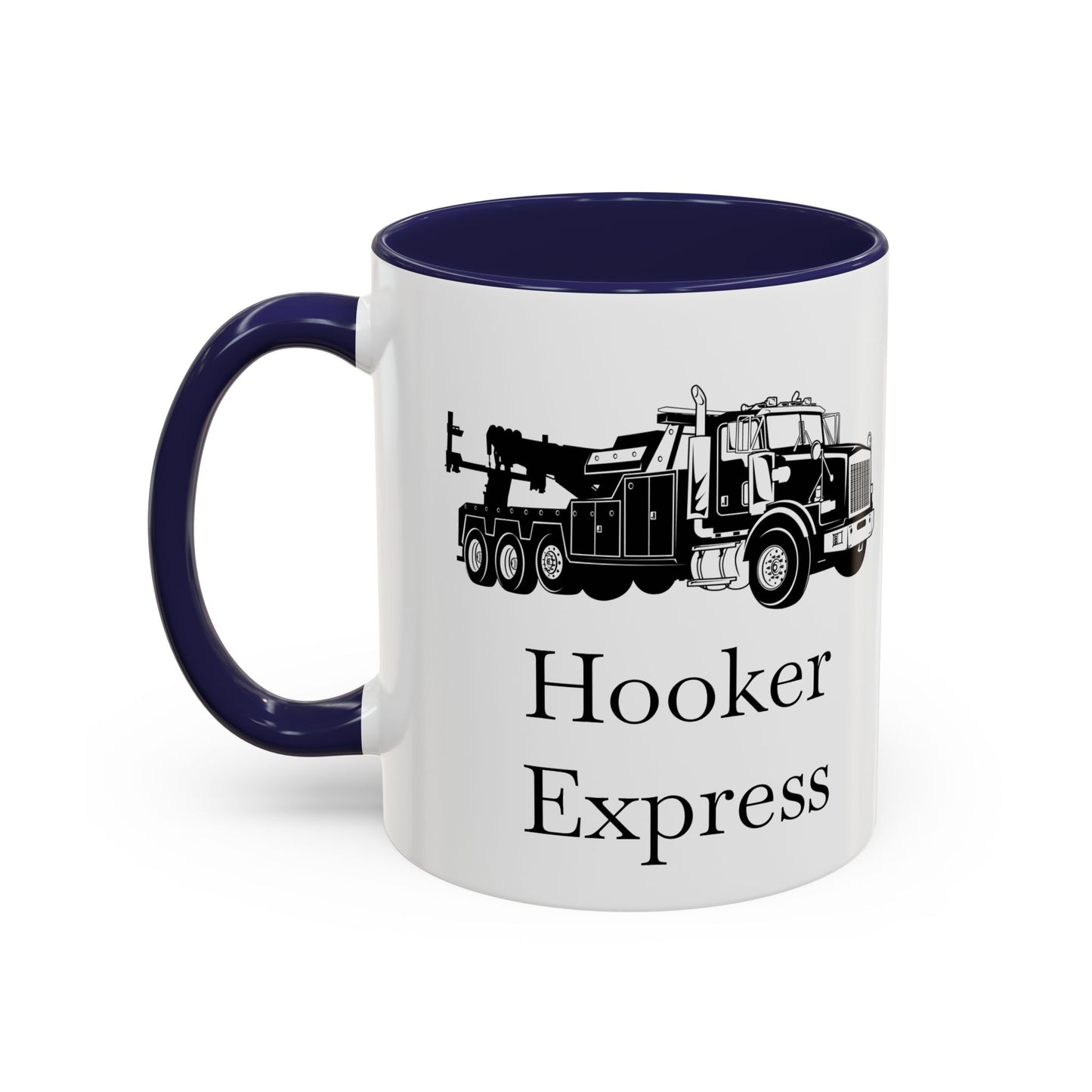 H**ker Express Heavy Tow Truck 2-Tone Coffee Mug