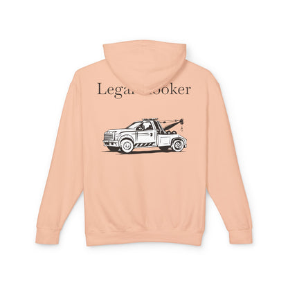 Legal H**ker Wheel Lift Tow Truck Unisex Lightweight Hoodie
