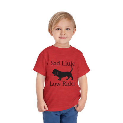 Sad Little Low Rider Toddler Unisex Short Sleeve Crewneck Tee