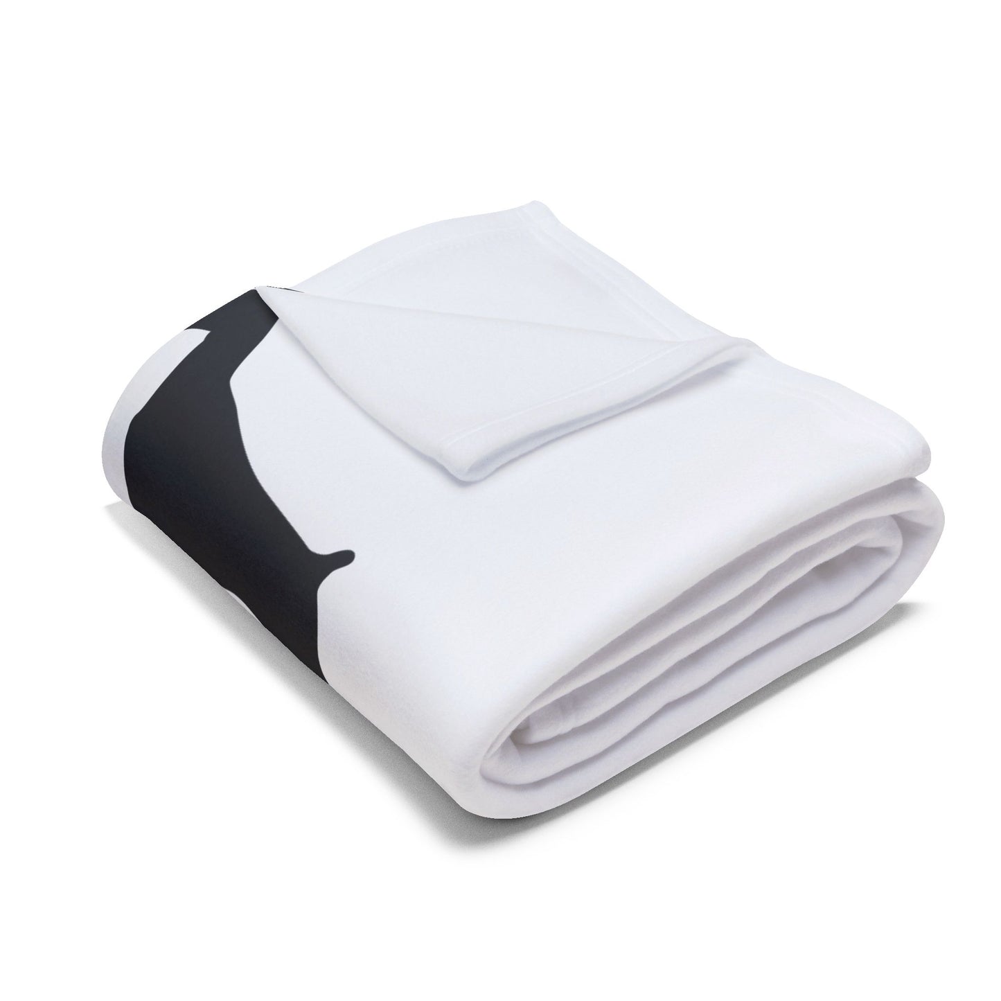 Doberman Silhouette Arctic Fleece Blanket